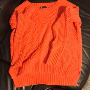 Women’s Orange Knit sweater